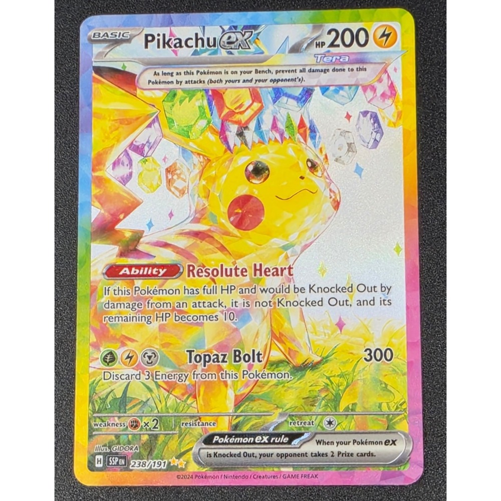 POKEMON SURGING SPARKS PIKACHU EX 238/191 SIR